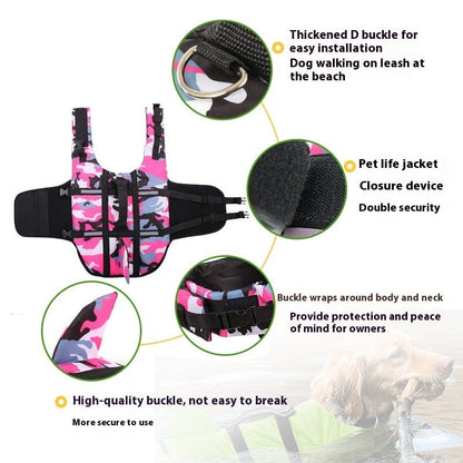 Creative Pet Camouflage Life Jacket